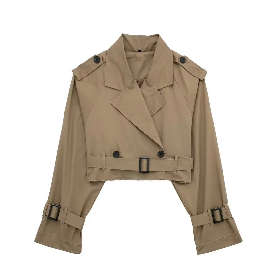 Korte trenchcoat Dames | Ceintuur & Tijdloze Look