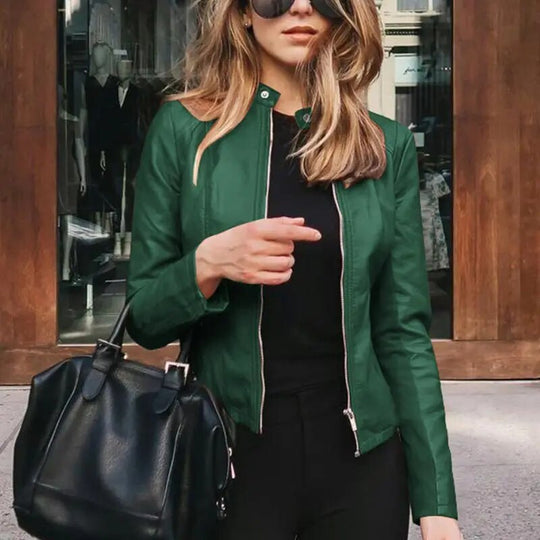 Kurzjacke Damen | Taillierter Schnitt mit Stehkragen