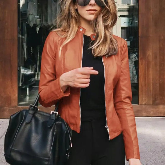 Kurzjacke Damen | Taillierter Schnitt mit Stehkragen