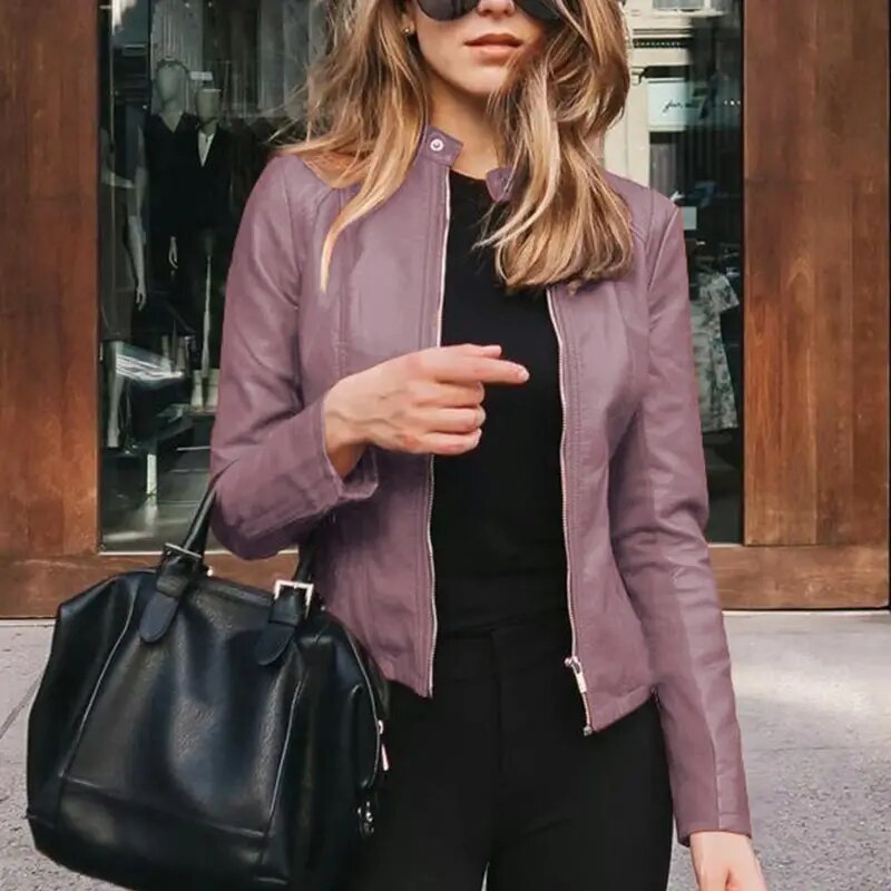 Kurzjacke Damen | Taillierter Schnitt mit Stehkragen