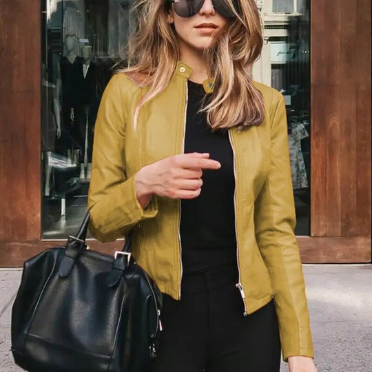 Kurzjacke Damen | Taillierter Schnitt mit Stehkragen