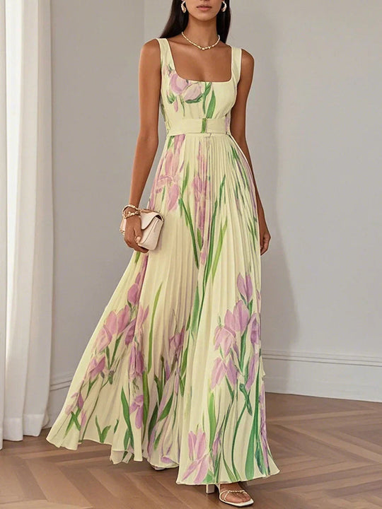 LILA – ELEGANTE BLOEMEN MAXIJURK 6