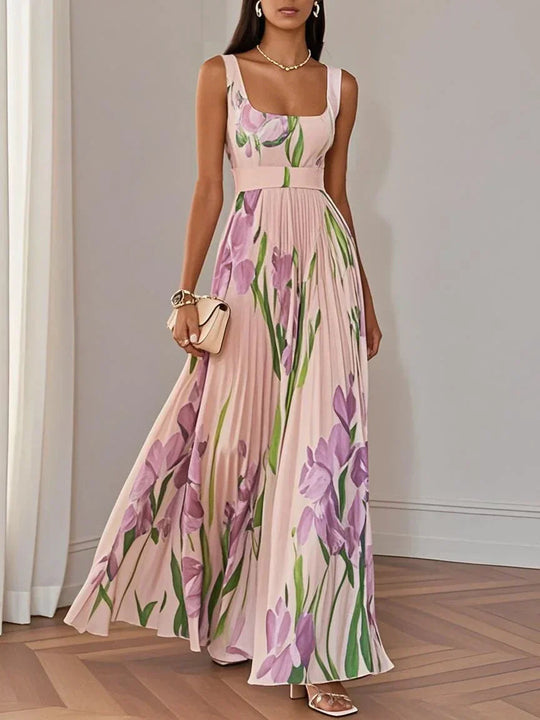 LILA – ELEGANTE BLOEMEN MAXIJURK 7