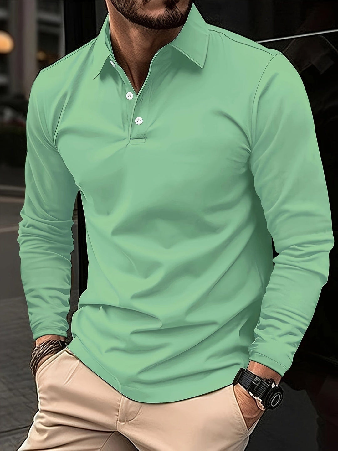 Langarm-Polo Herren | Elegant & Bequem 5