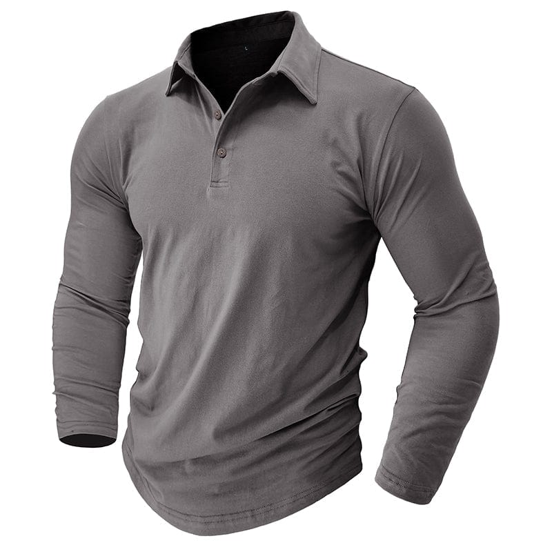 Langarm-Poloshirt Herren | Muscle Fit & Figurbetont