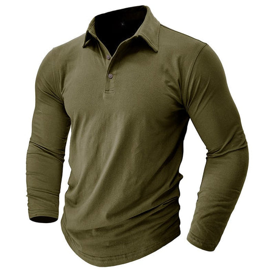 Langarm-Poloshirt Herren | Muscle Fit & Figurbetont
