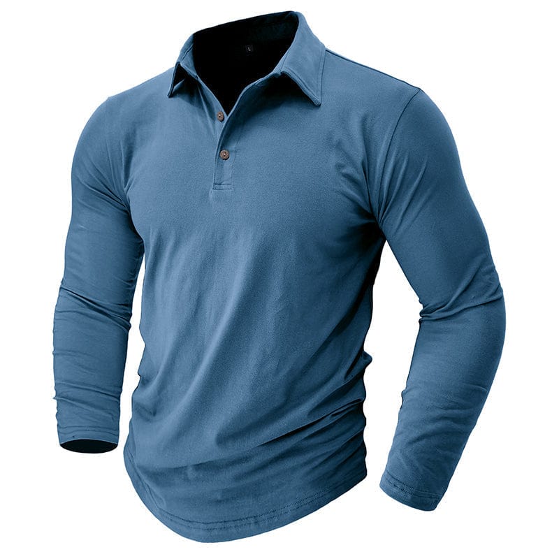 Langarm-Poloshirt Herren | Muscle Fit & Figurbetont