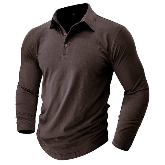 Langarm-Poloshirt Herren | Muscle Fit & Figurbetont