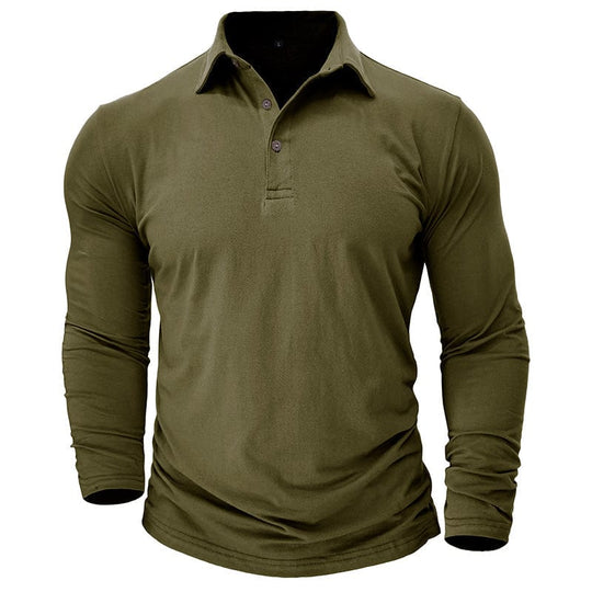 Langarm-Poloshirt Herren | Muscle Fit & Figurbetont