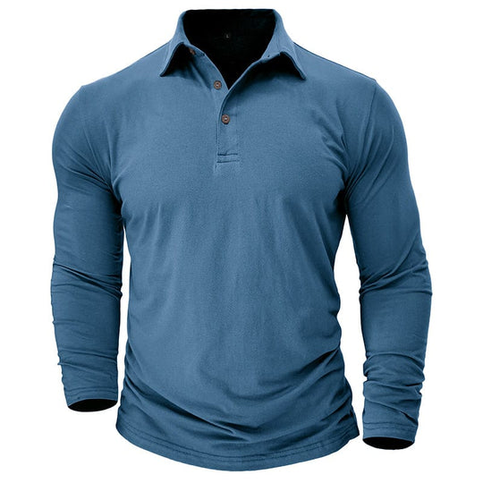 Langarm-Poloshirt Herren | Muscle Fit & Figurbetont