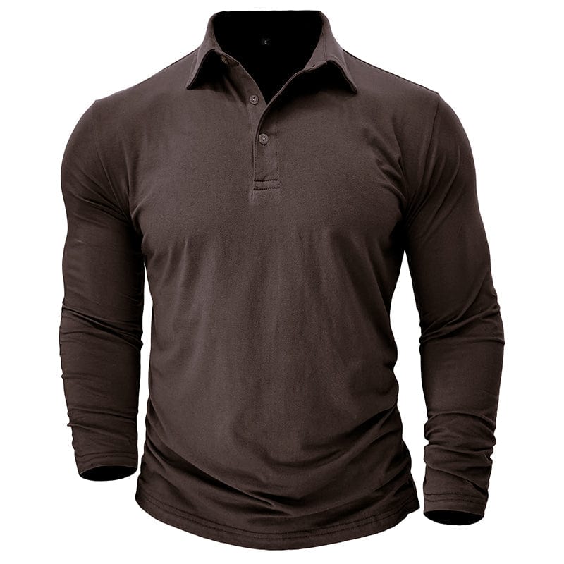 Langarm-Poloshirt Herren | Muscle Fit & Figurbetont
