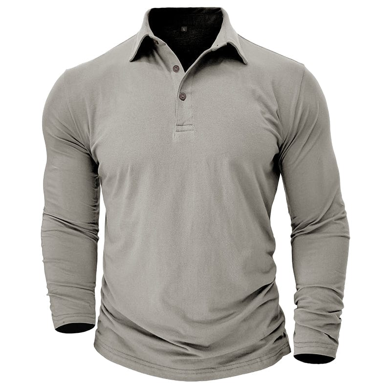 Langarm-Poloshirt Herren | Muscle Fit & Figurbetont