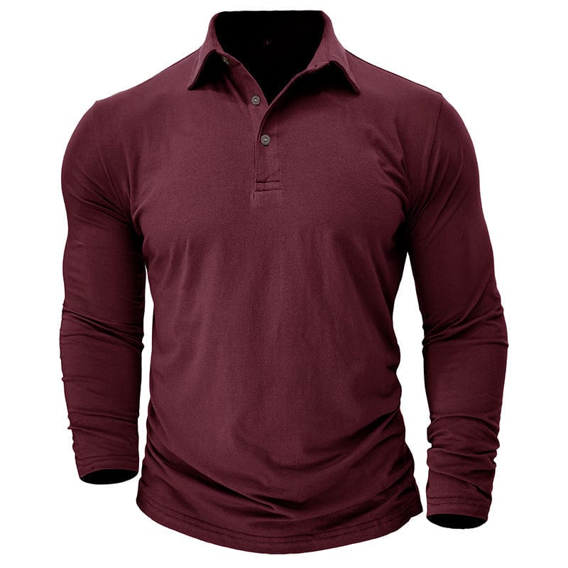 Langarm-Poloshirt Herren | Muscle Fit & Figurbetont