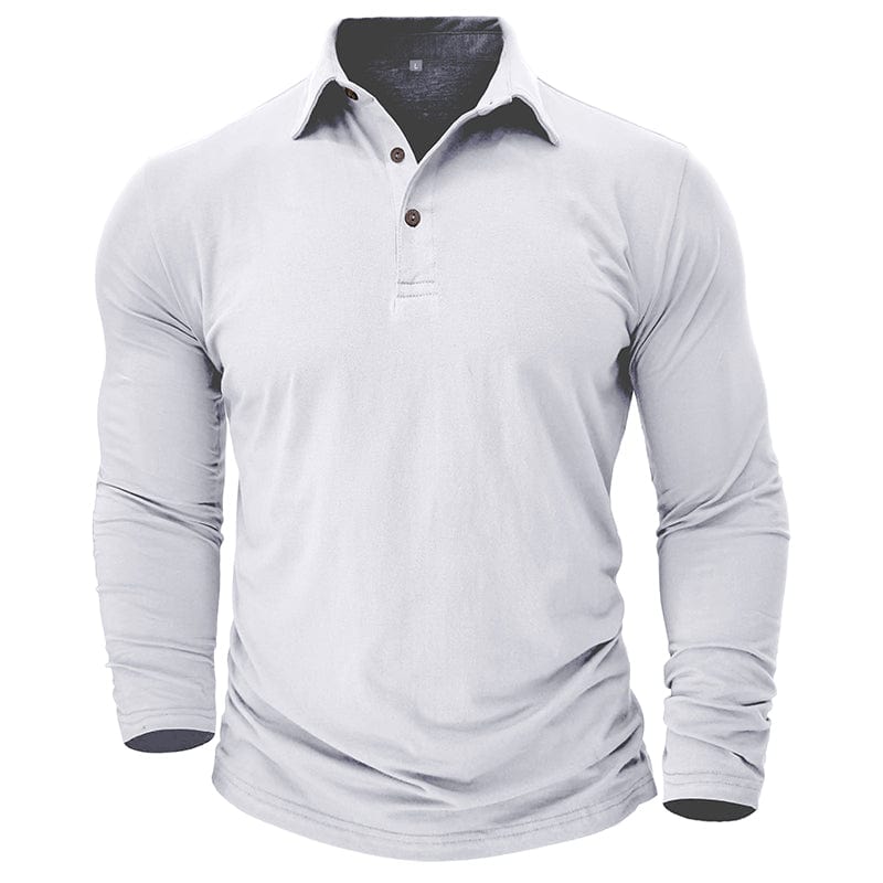Langarm-Poloshirt Herren | Muscle Fit & Figurbetont