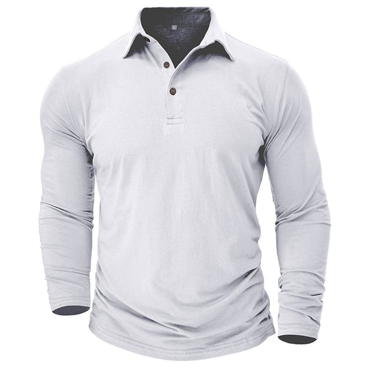 Langarm-Poloshirt Herren | Muscle Fit & Figurbetont