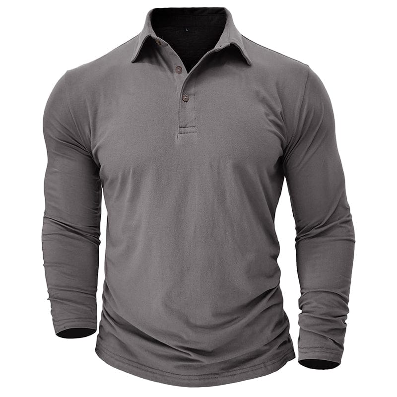 Langarm-Poloshirt Herren | Muscle Fit & Figurbetont