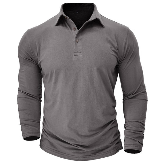 Langarm-Poloshirt Herren | Muscle Fit & Figurbetont