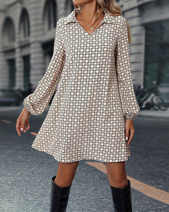 Langärmeliges Mini-Hemdblusenkleid Damen - Anabel 8