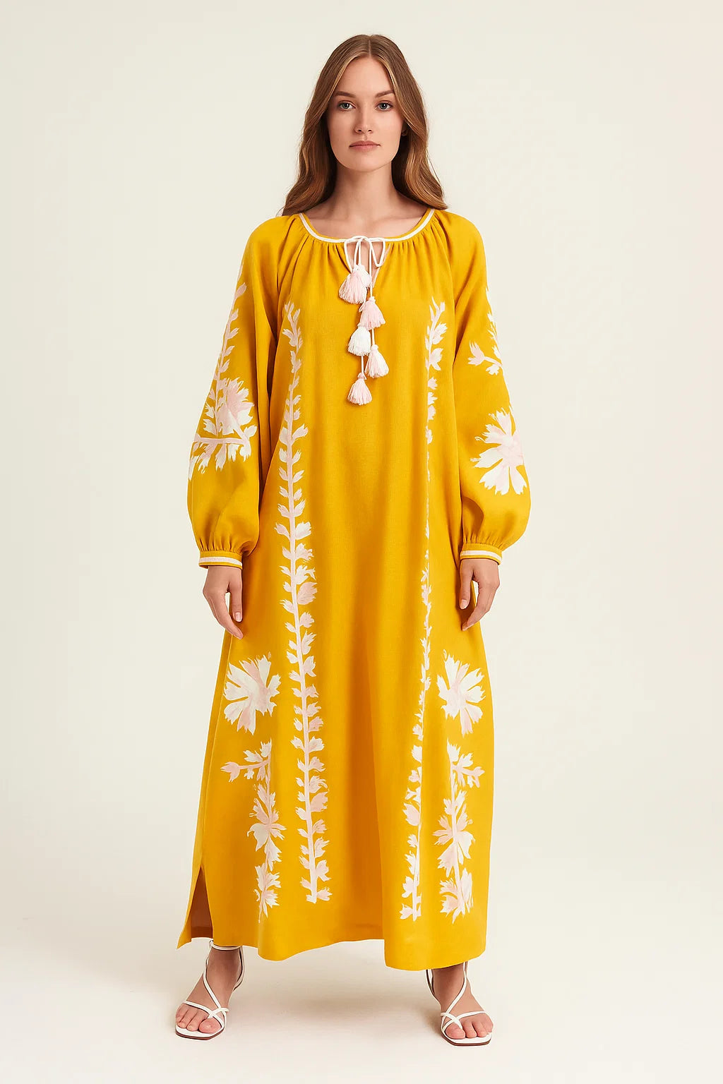 Kara - Bohemian maxi-jurk met bloemenprint 0
