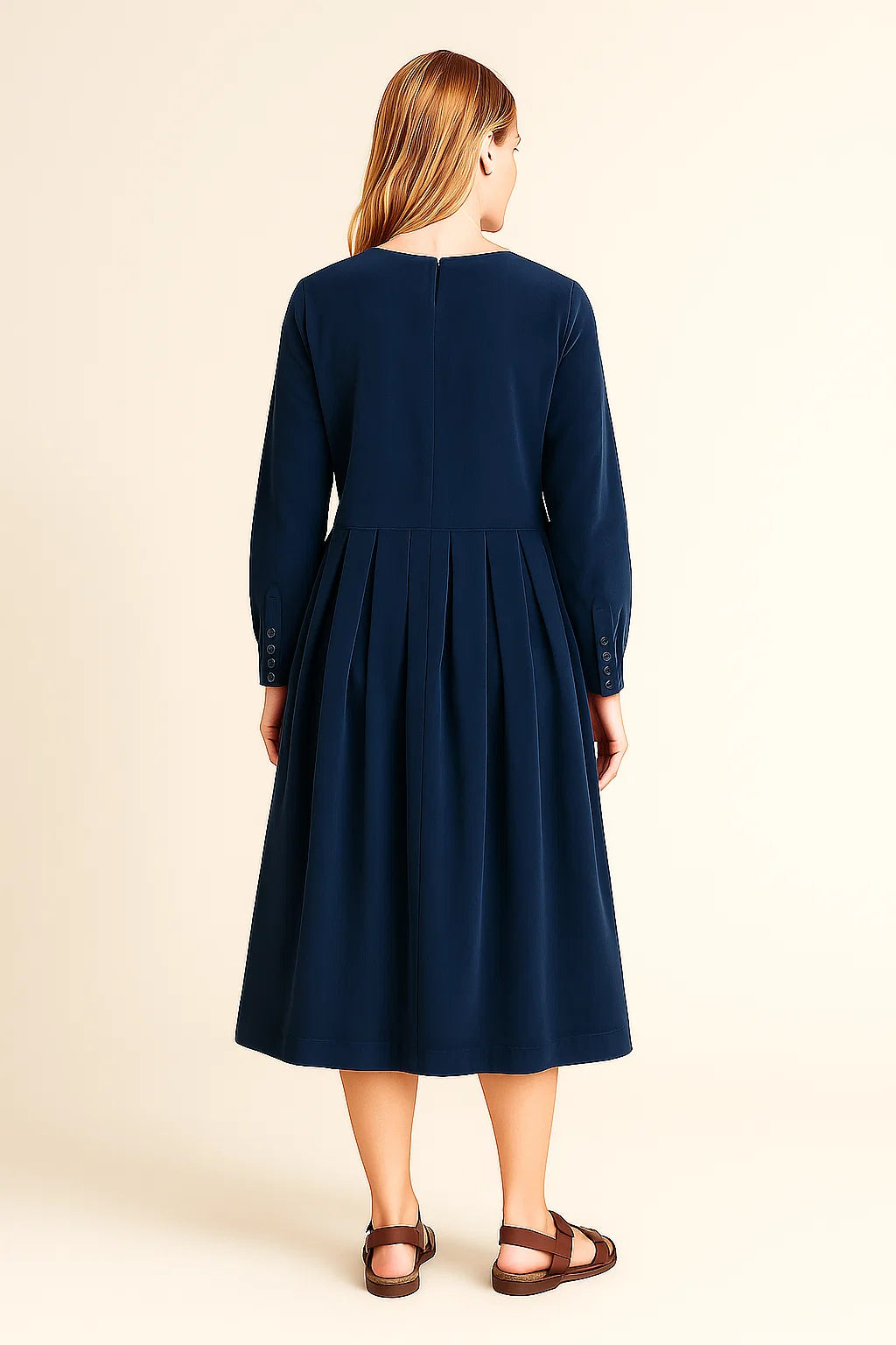 Lange Mouwen Jurk Dames | Getailleerd & Elegant