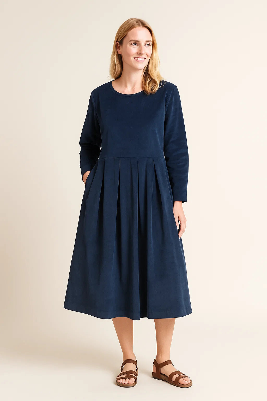 Lange Mouwen Jurk Dames | Getailleerd & Elegant