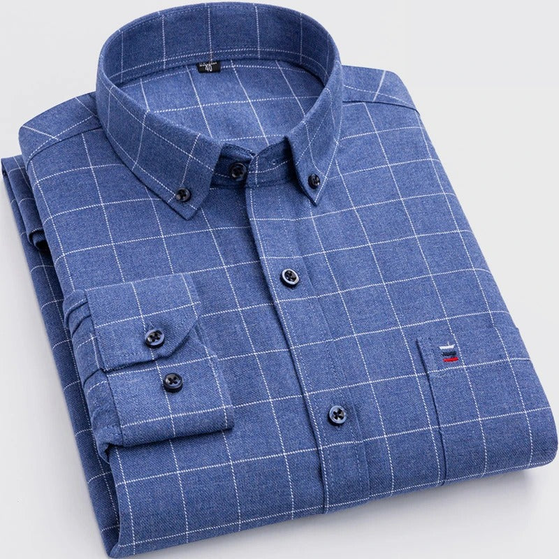 Lange Mouwen Polo Heren | Button-down Kraag & Comfortabele Pasvorm