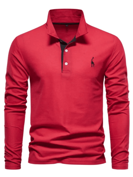 Lange Mouwen Top Heren | Verzorgde Polokraag & Comfortabele Pasvorm