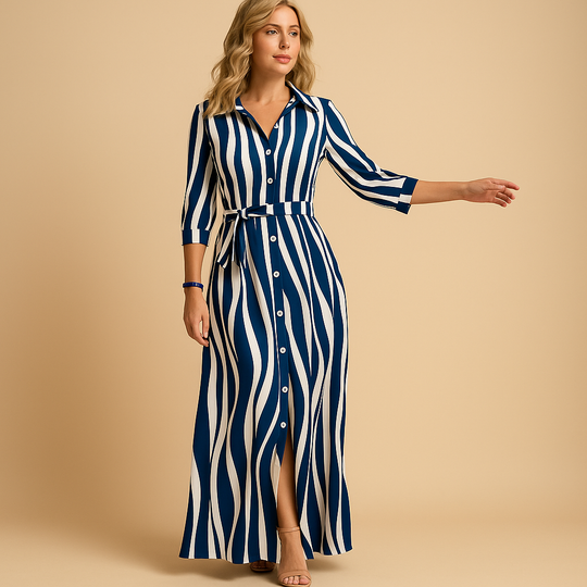 Lange Zomerjurk Dames | Gestreept & Elegant voor Elke Dag