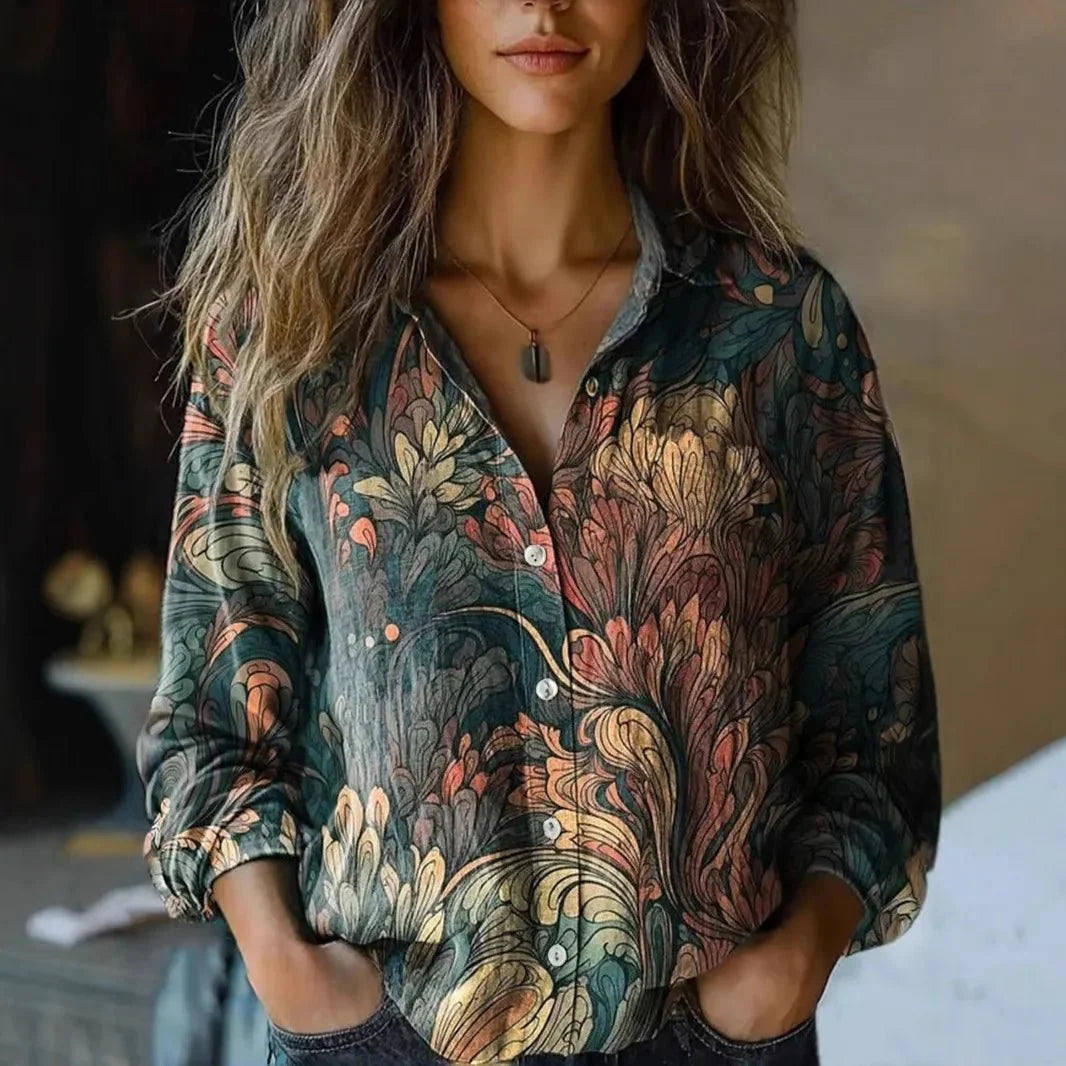 Bloemenblouse Dames Bohemien Print | Oversized 3