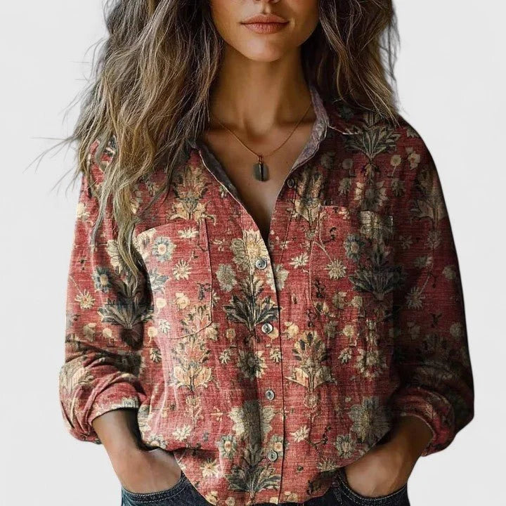 Bloemenblouse Dames Bohemien Print | Oversized 0