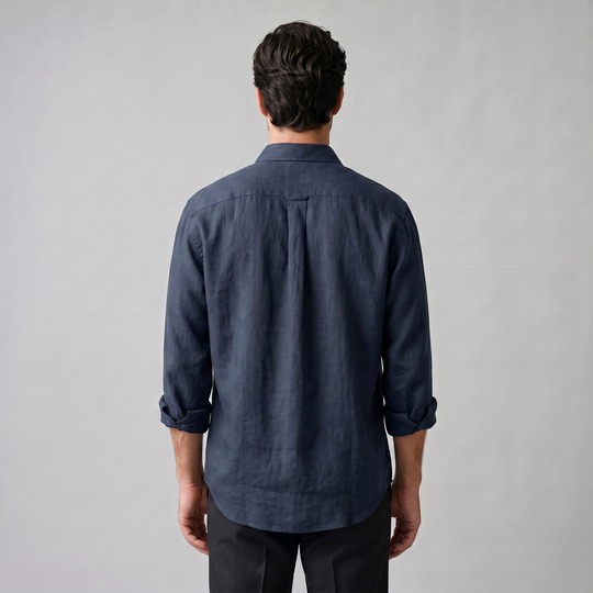 Overhemd Heren Oversized Lange Mouwen Casual 2