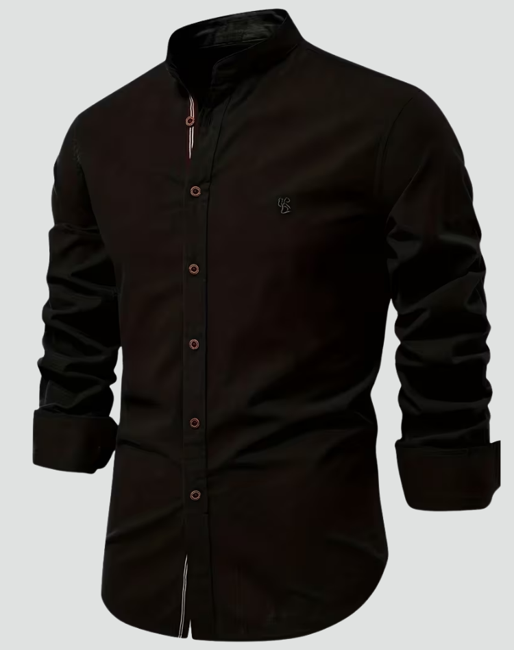 Heren Linnen Overhemd Korte Mouwen Slim Fit 2