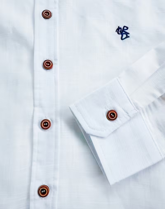 Heren Linnen Overhemd Korte Mouwen Slim Fit 6