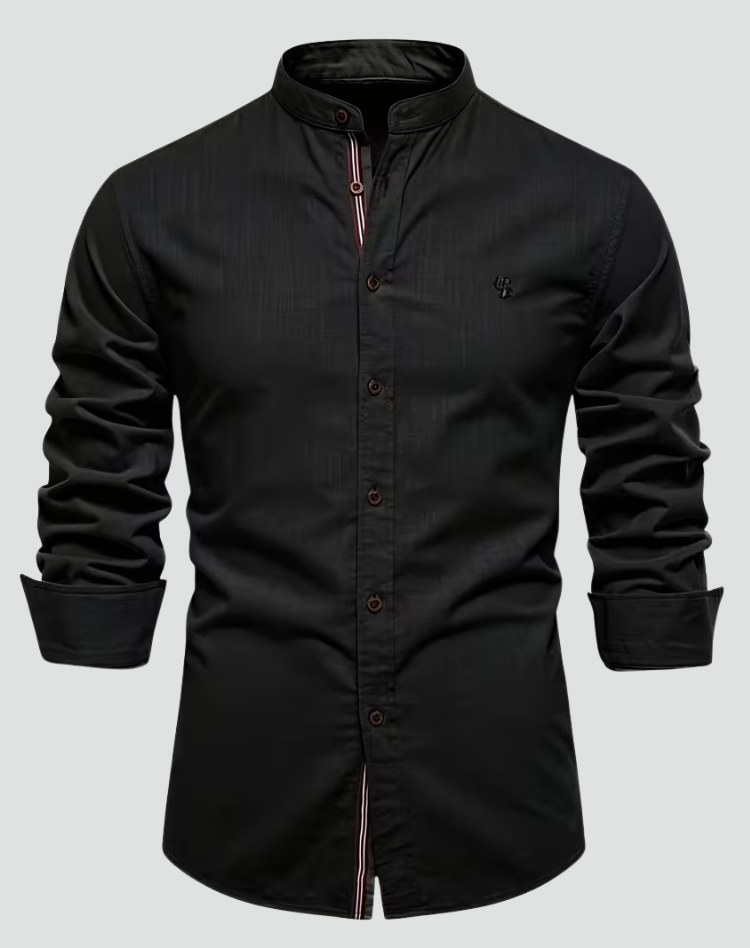 Heren Linnen Overhemd Korte Mouwen Slim Fit 8