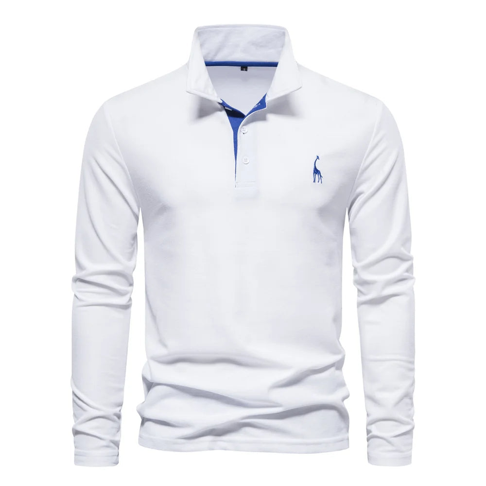Polo Shirt Heren Knoop Hals Casual 1
