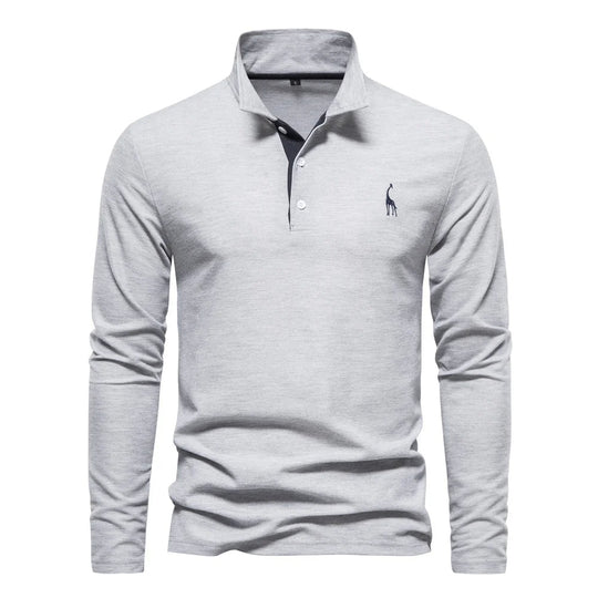 Polo Shirt Heren Knoop Hals Casual 2