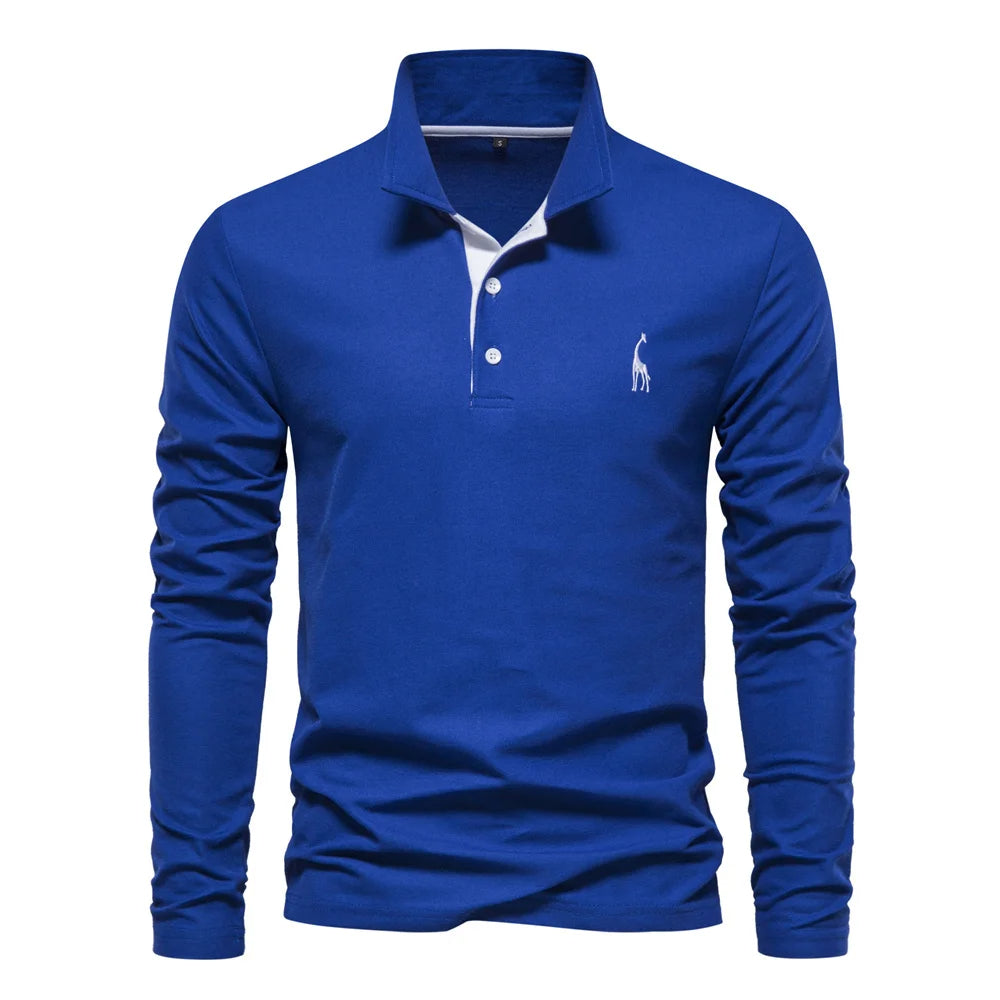 Polo Shirt Heren Knoop Hals Casual 3