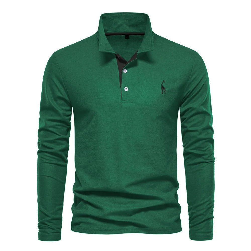 Polo Shirt Heren Knoop Hals Casual 4