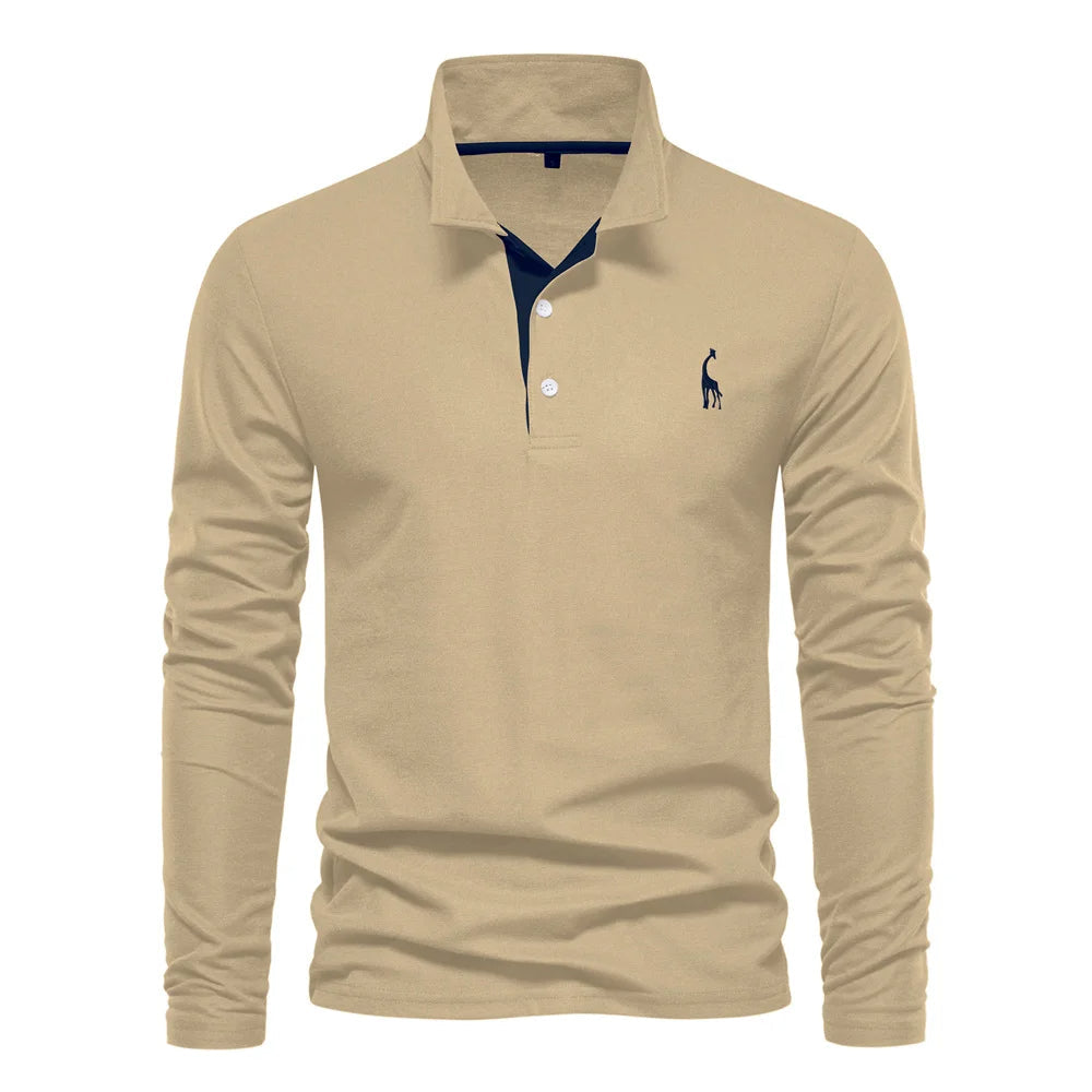 Polo Shirt Heren Knoop Hals Casual 5