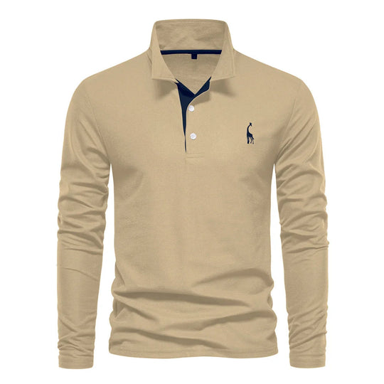 Polo Shirt Heren Knoop Hals Casual 5