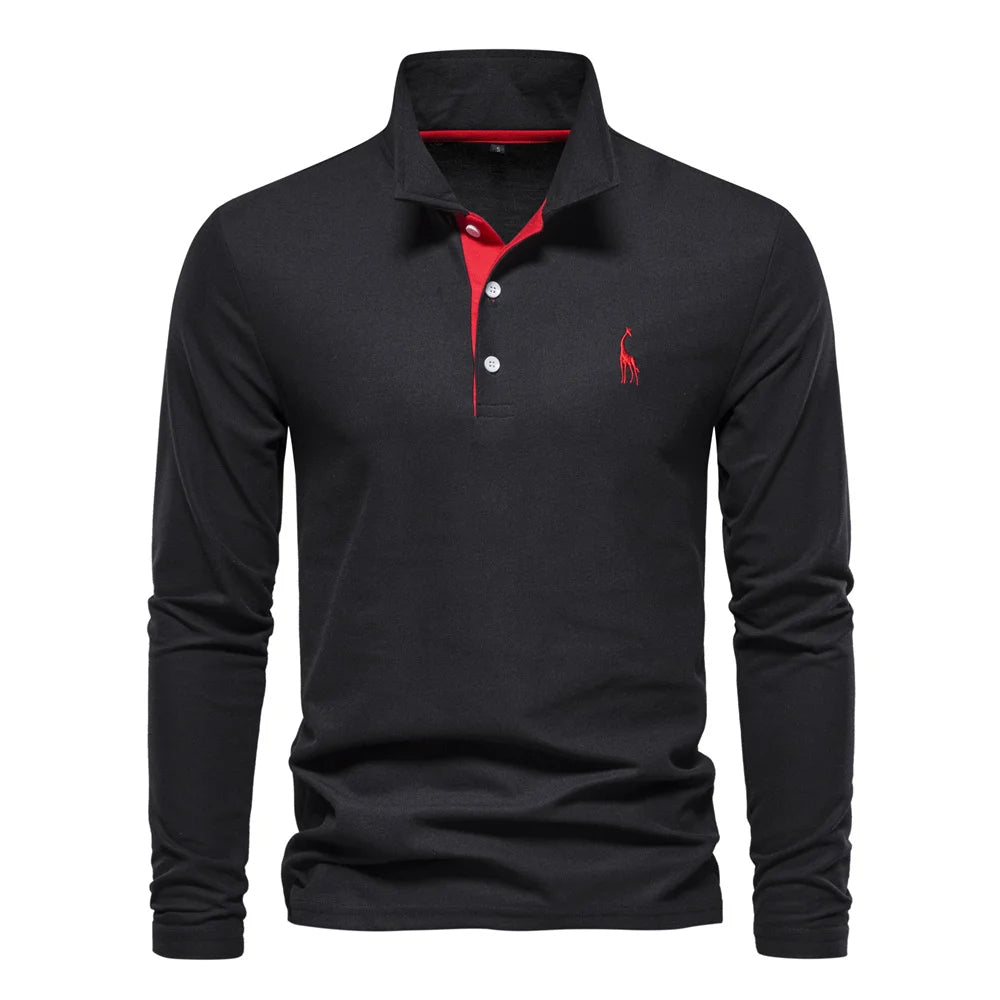 Polo Shirt Heren Knoop Hals Casual 6