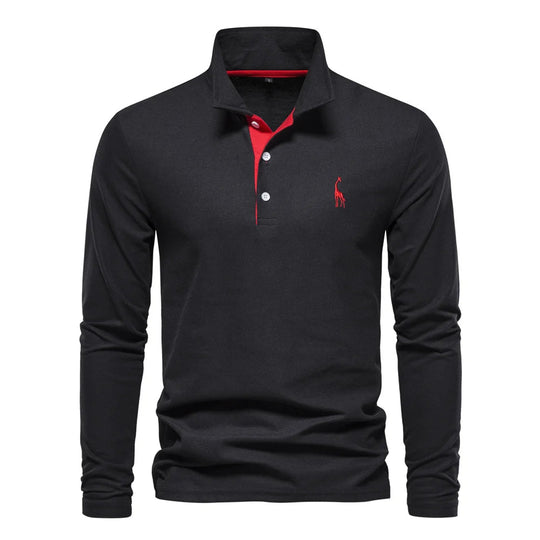 Polo Shirt Heren Knoop Hals Casual 6