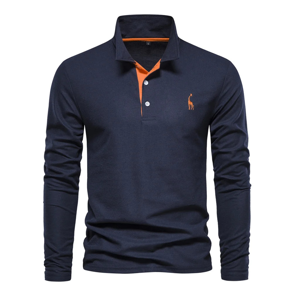 Polo Shirt Heren Knoop Hals Casual 7