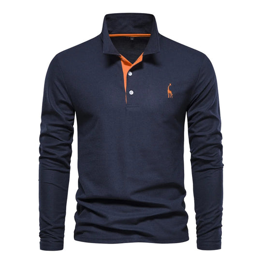 Polo Shirt Heren Knoop Hals Casual 7
