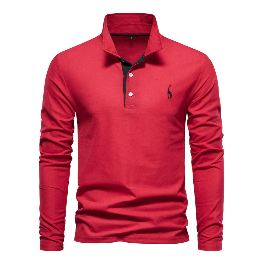 Polo Shirt Heren Knoop Hals Casual 0