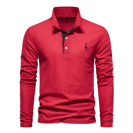Polo Shirt Heren Knoop Hals Casual 0