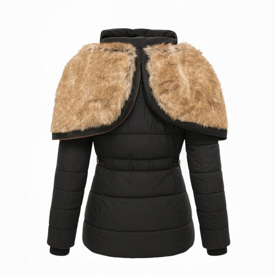 Langer Wintermantel Damen | Reißverschluss mit Abdeckleiste & Reißverschlusstaschen
