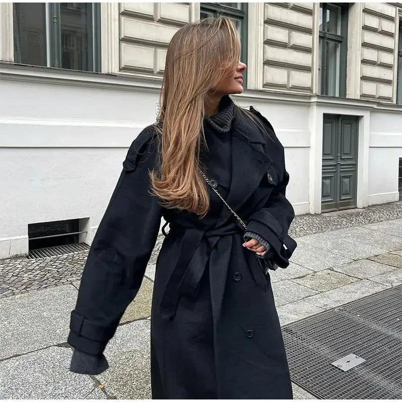 Langer Wintermantel Damen | Trendiger Mantel | Warm & Elegant in der Kälte 3