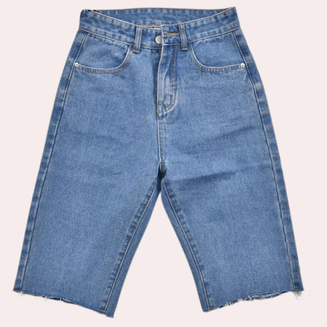 Lässige High-Waist-Shorts Damen - Dora 2