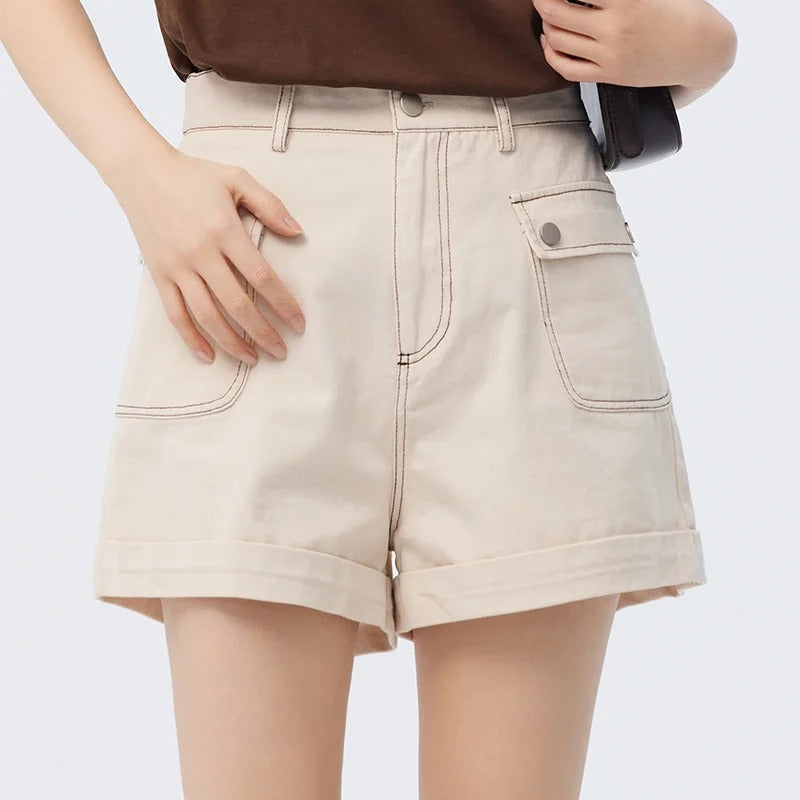Lässige Sommer-A-Linien-Shorts Damen - Odette 3